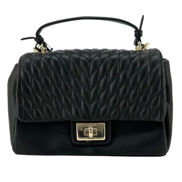 Karl Lagerfeld Handbags - Karl Lagerfeld | Women's Lucien Satchel | Black | 10" X 6.25"